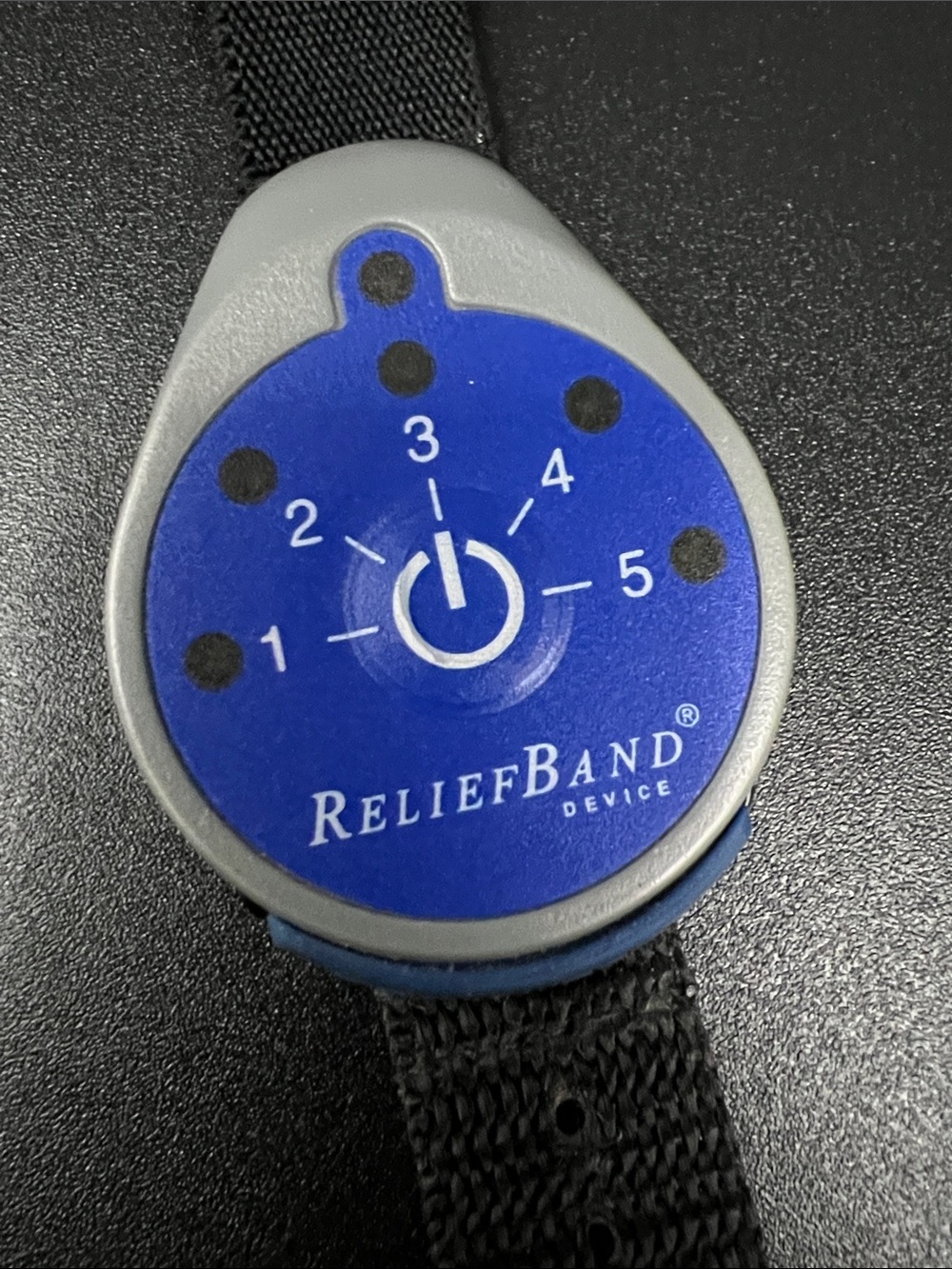 Relief Band Blue Wearable Nausea Relief Device (works great)
